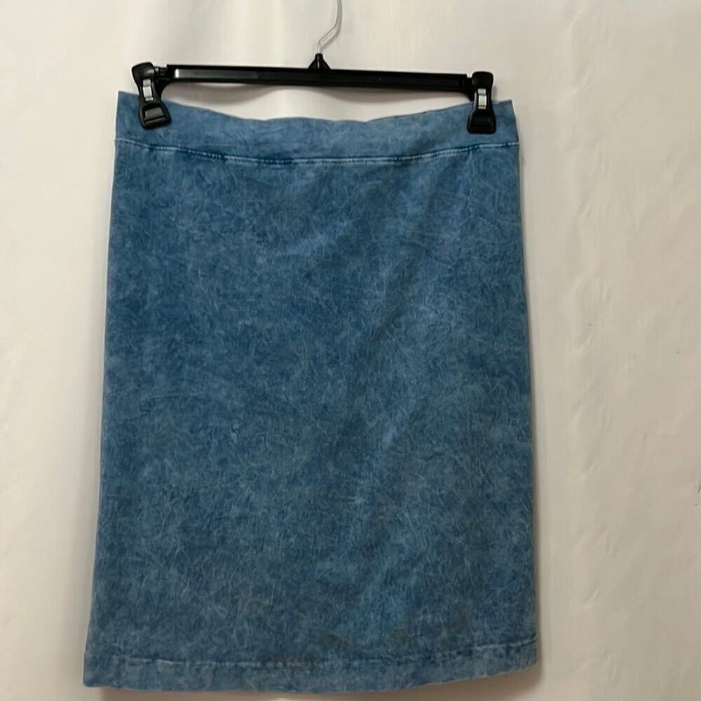 KIKIRIKI BODYCON BLUE OMBRÉ PENCIL SKIRT SIZE L - Picture 1 of 2